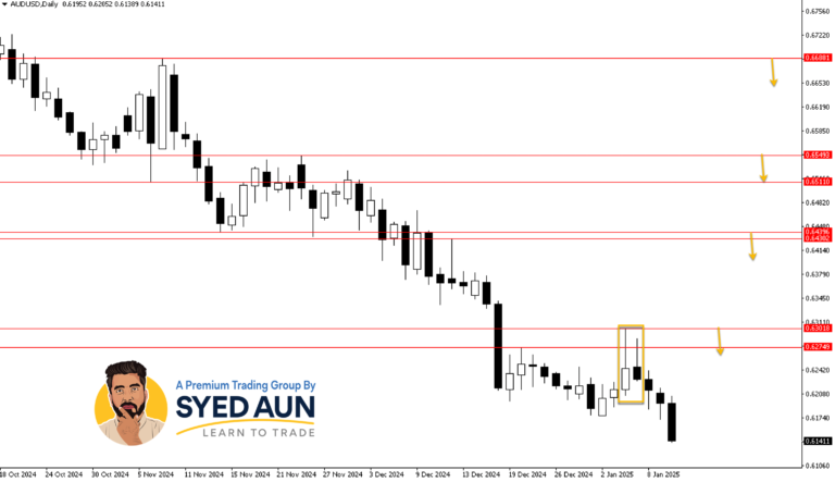 Weekly Market Update: USDJPY, AUDUSD & BTCUSD, Jan 13th – 19th, 2025