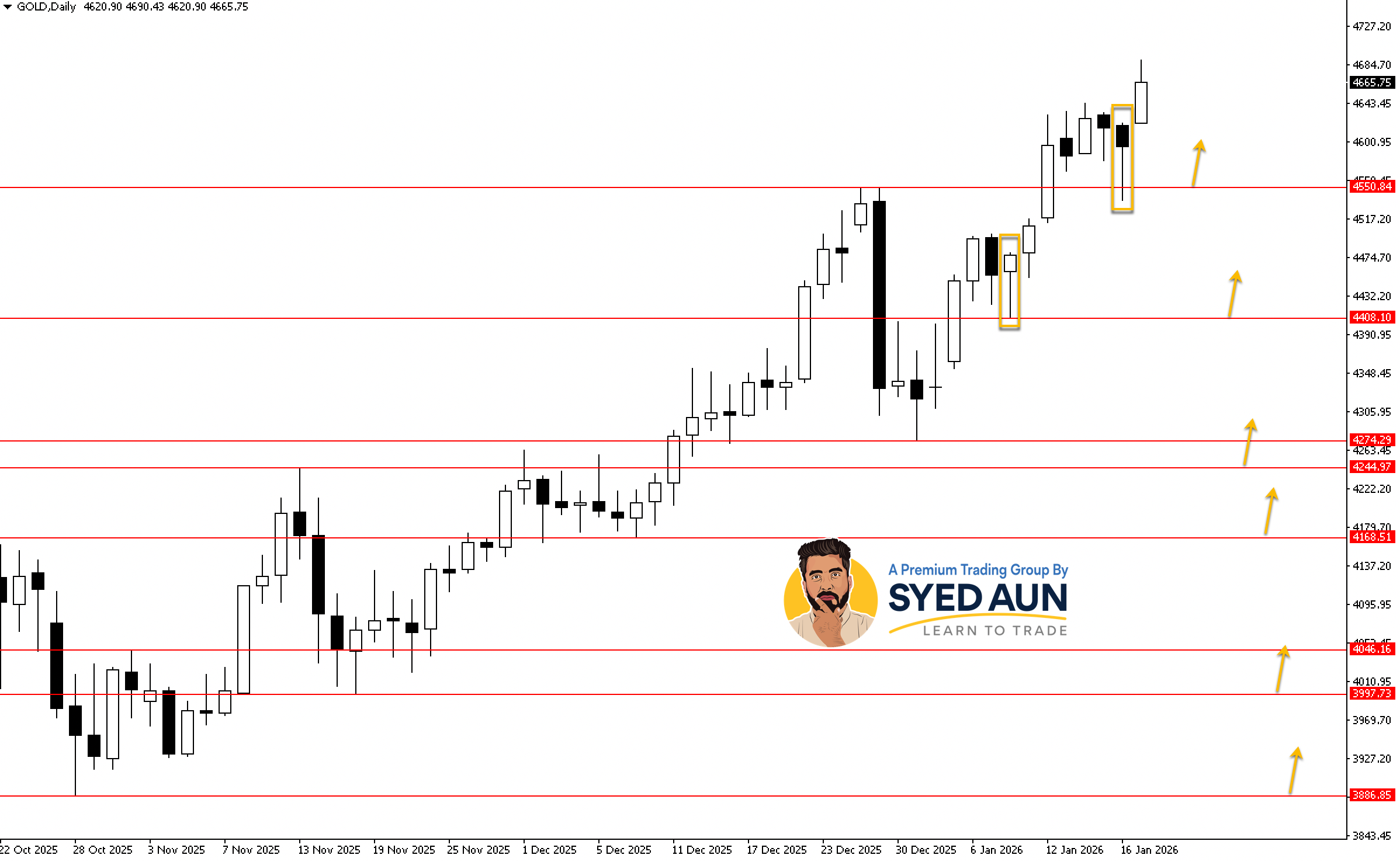 Weekly Market Update: BTCUSD, USDJPY, GOLD & S&P500: Jan 19th – 25th, 2026